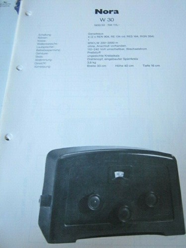 Schema elettrico radio nora - elettrico, w