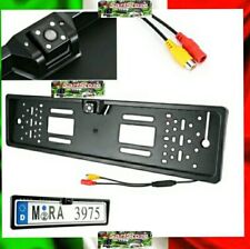 PortaTarga con Telecamera Retromarcia 170° 4 LED Notturna - Sicurezza Auto IP68