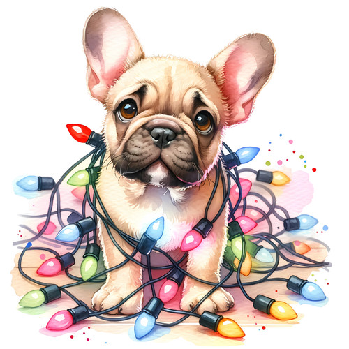 Bulldog francese cane - , auto