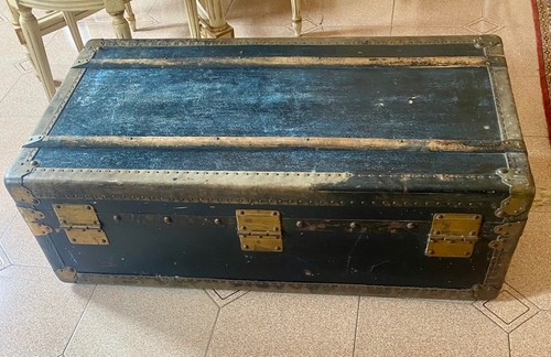 Baule antico viaggio in - antico,