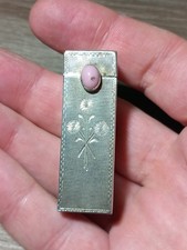 Argento 800 Porta Rossetto cesellato Portarossetto Vintage