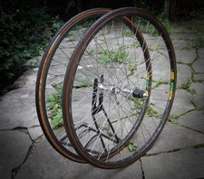 Set ruote clincher Shimano Dura Ace FH 7401 HB 7400 / Mavic MA40 / 36 H 6 Sp UG