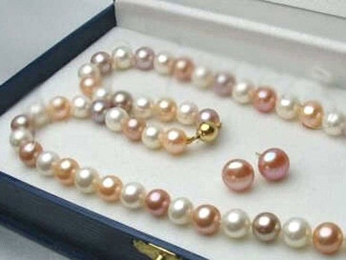 Set orecchini collana perle