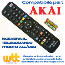 Telecomando universale per AKAI Tv Decoder Ricevitori Dvd - PRONTO ALL'USO -