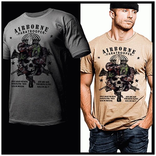 Airborne paratrooper shirt - airborne, t-shirt