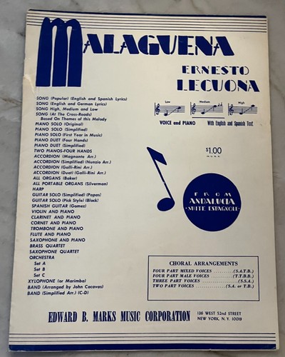 Malaguena ernesto lecuona - ernesto,