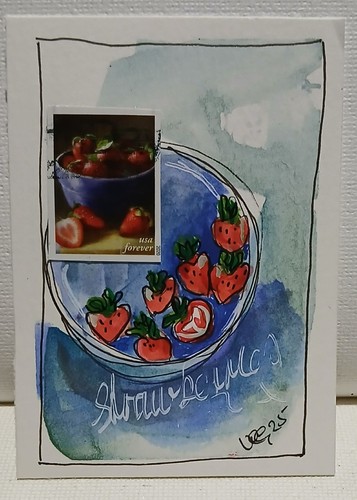 Collage timbro postale