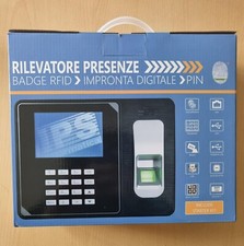 RILEVATORE PRESENZE CON IMPRONTA DIGITALE E RFID - CERTIFICATO CE