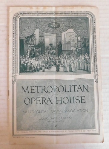 1934 programma met opera - 1934,