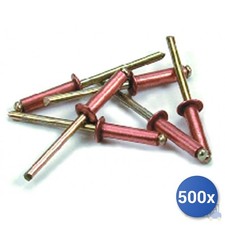 500x Rivetti Rame E-100 Mm 4X9