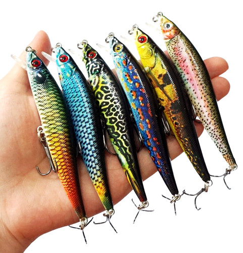 6pcs esche pesca minnow - 6pcs,