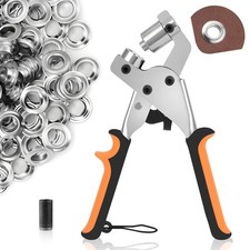 Set Occhiellatrice con 520 Occhielli, Pinza Occhielli per Teloni/Tessuti Ø 10Mm
