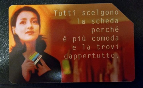 Scheda telefonica rara - scheda,