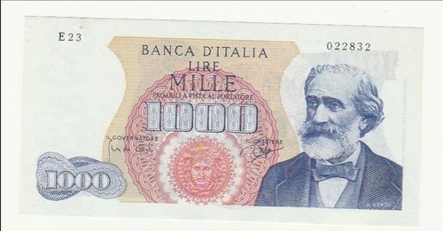 Italia 1000 lire - , verdi