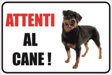 Cartello attenti al cane TARGA