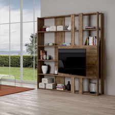 Libreria con porta TV in legno