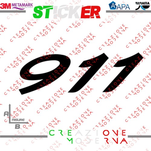Adesivo sticker logo 911 - adesivo,