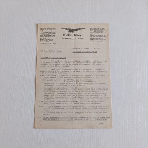 1959 moto guzzi ufficio - moto,