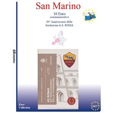 1 busta Masterphil 10 euro San Marino 2017 90° Anniversario della AS ROMA