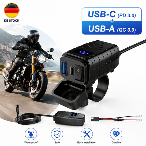 Presa 12v impermeabile - presa, moto