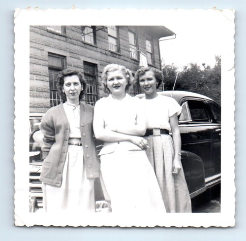 Vecchia foto quadrata vintage