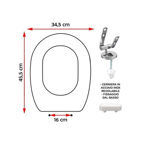 Sedile copriwater compatibile - sedile,