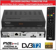 Decoder Ricevitore Digitale Terrestre DVB-T2 PVR Con Funzione di Registrazione ^