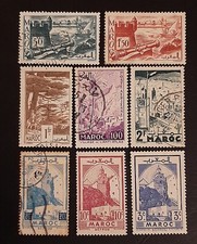 Francobolli Marocco Motivi locali Paesaggi Turismo Sefrou mini lotto 1940 - 1945