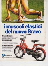 PUBBLICITA'  ADVERTISING-PIAGGIO BRAVO - 1982-MOTOITALIANE CICLOMOTORI EPOCA