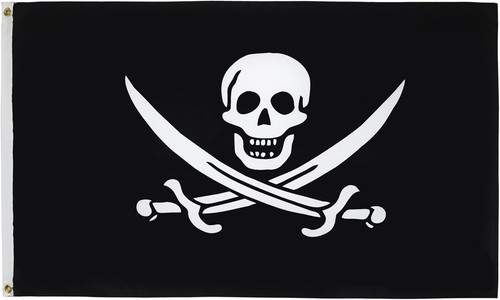 Bandiera pirata jack rackham - bandiera,