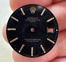 Rolex Oysterdate black Gilt Dial vintage originale per Cal.1570 anni '60