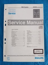 PHILIPS AS540 MIDI SYSTEM Stereo CD Cassette SERVICE MANUAL ORIGINALE Schemario