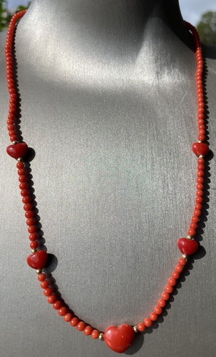 Collana corallo con - corallo,