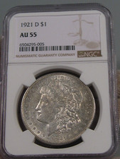 Scelta AU 1921-D Dollaro