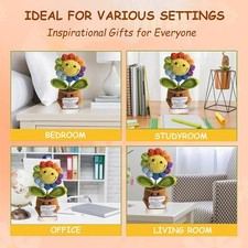 Bambola Girasole Lana Fatta a