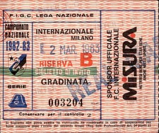 Biglietto Stadio # Inter-Real
