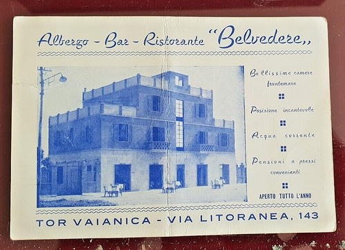 Cartolina tor vaianica albergo - vaianica,