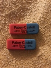 GOMME DA CANCELLARE FABER CASTELL COMBI 7070-40 MATITA E INCHIOSTRO - 2 PEZZI