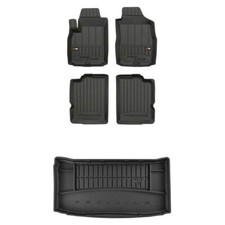 Frogum TPE Pro-Line Tappetini+Portabagagli Set per Fiat Panda II 2003-2012 TPE s