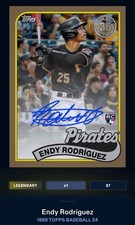 24 Topps Bunt DIGITALE 1989 Gold Signature LEGGENDARIO Endy Rodriguez