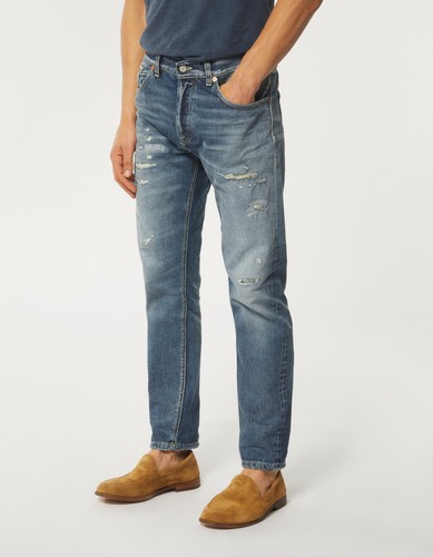 Dondup uomo jeans - gamba, dritta