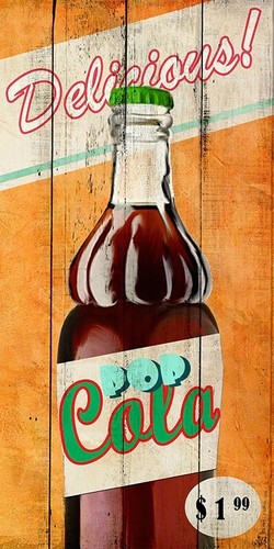 Quadro alimenti bar coca cola - quadro,