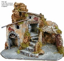 presepe IN LEGNO RESINA E