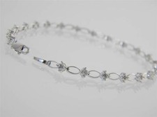 10KT Oro Bianco Diamante