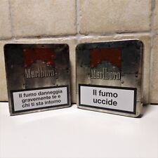 Lotto Marlboro Scatola Vuota Metallo Sigarette Tin Box Limited Edition 2 Scatole