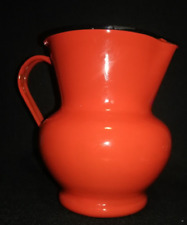 BROCCA/CARAFFA IN FERRO SMALTO FERROSMALTO DESIGN WESTERN 2 LEONI VINTAGE 1950