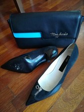 borsa pochette vintage MARC JACOBS con scarpe n.38 1/2 nero