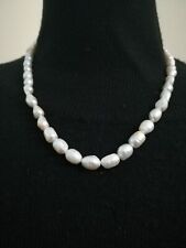 Collana perle d'acqua  Lunga cm 50 Colore avorio.  Spedizione gratuita con ebay