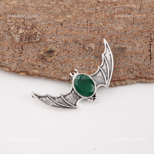 Verde pietra onice 925 argento - verde,