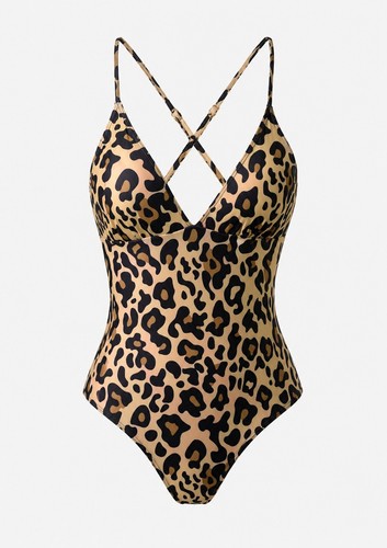 Costume bagno leopardato - bagno,